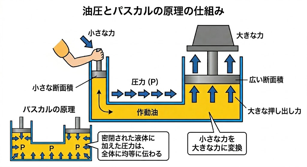 パスカルの原理の図解