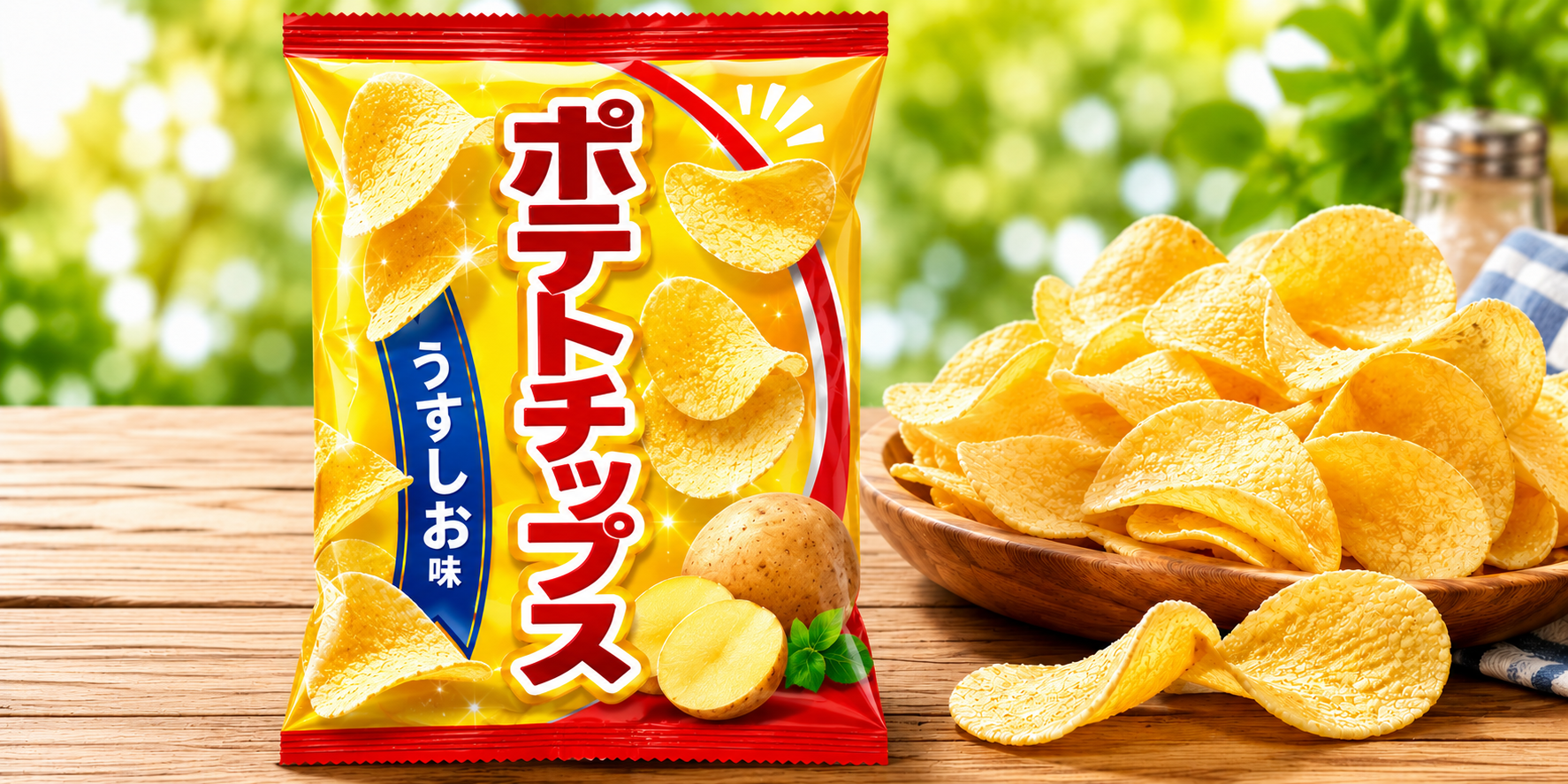 ポテトチップスの袋