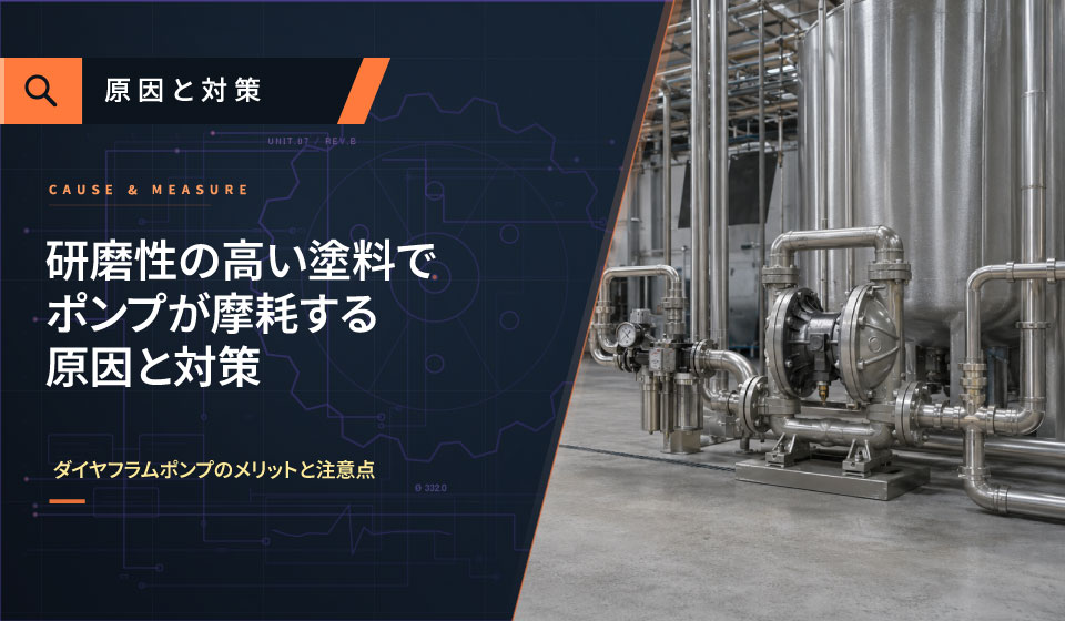 研磨性の高い塗料でポンプが摩耗する原因と対策