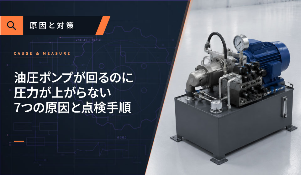 油圧ポンプが回るのに圧力が上らない
