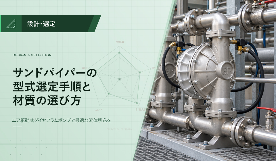 サンドパイパーの型式選定方法